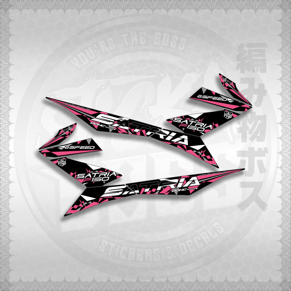 STICKER DECALS for RAIDER 150 FI (RFISATHMATH03) By STICKABOSS (SOFIE LAMINATED WATERPROOF)
