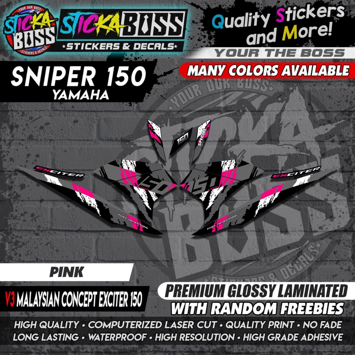 SNIPER 150 Decals 【 v3 Malaysian Concept EXCITER 150 】
