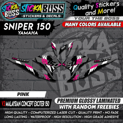 SNIPER 150 Decals 【 v3 Malaysian Concept EXCITER 150 】