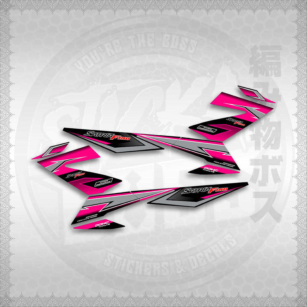 STICKER DECALS for RAIDER 150 FI THAI (RFIGRCUST03) By STICKABOSS (SOFIE LAMINATED WATERPROOF)