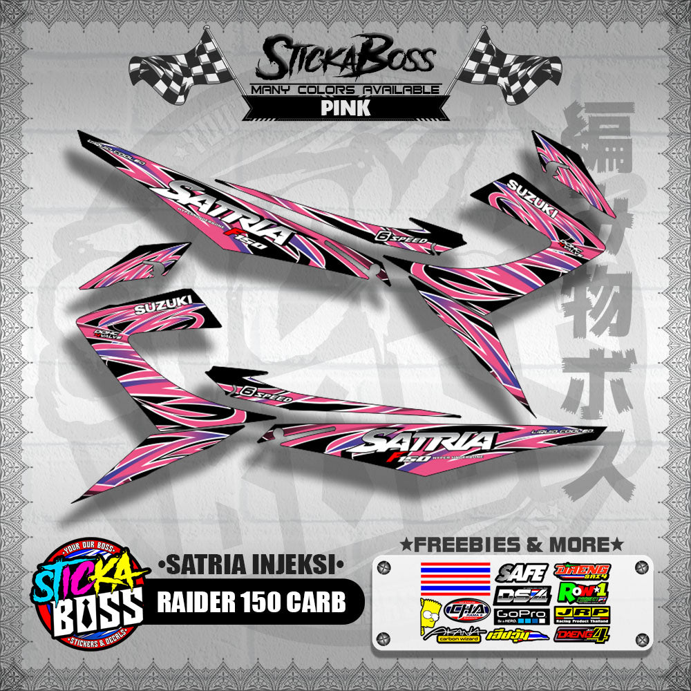 RAIDER 150 CARB DECALS ( SATRIA INJEKSI )【WITH FREEBIES】