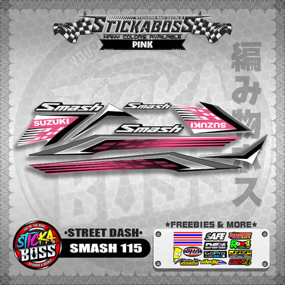 SMASH 115 STICKER DECALS ( STREET DASH )【WITH FREEBIES】