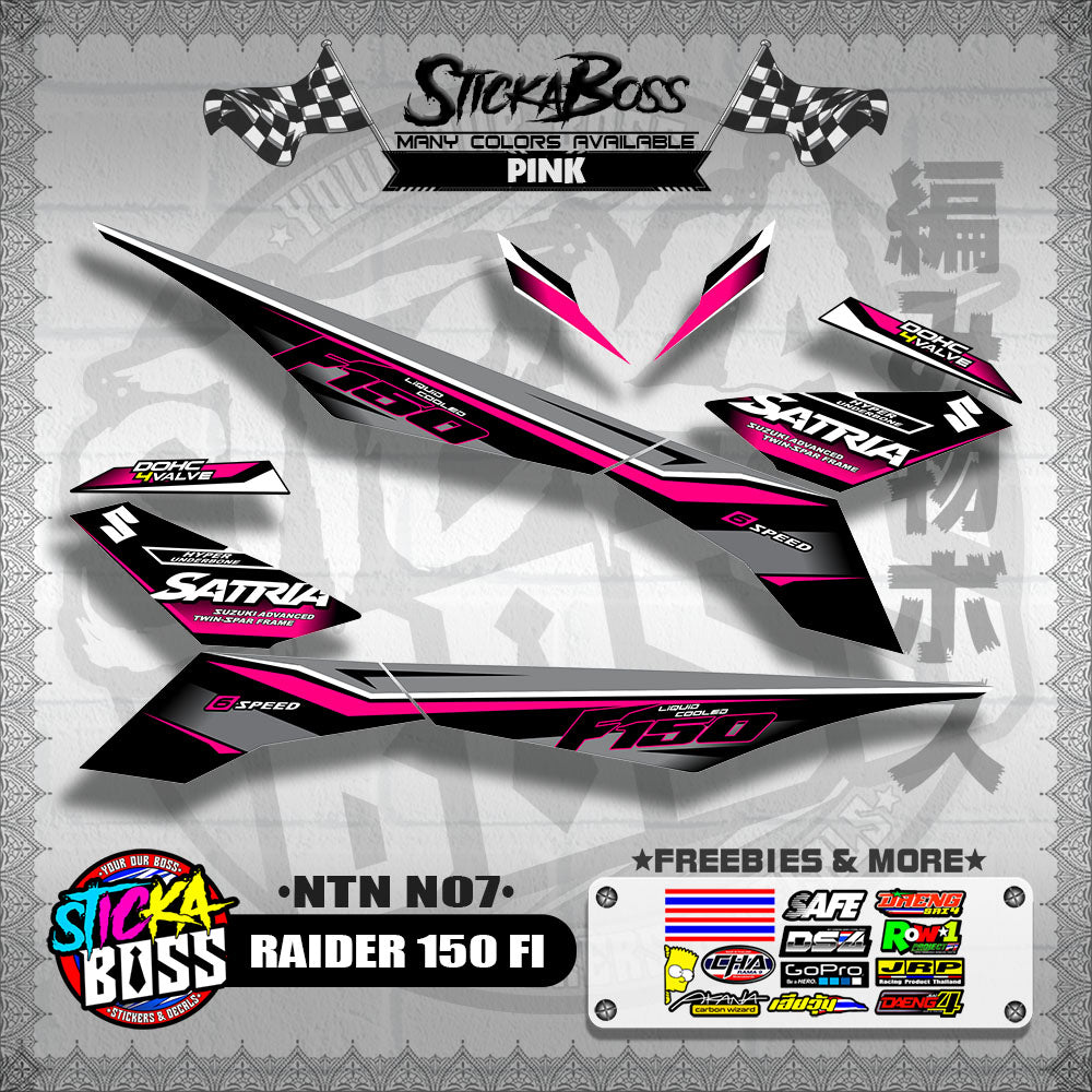 RAIDER 150 FI DECALS ( NTN N07 )【WITH FREEBIES】