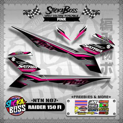 RAIDER 150 FI DECALS ( NTN N07 )【WITH FREEBIES】