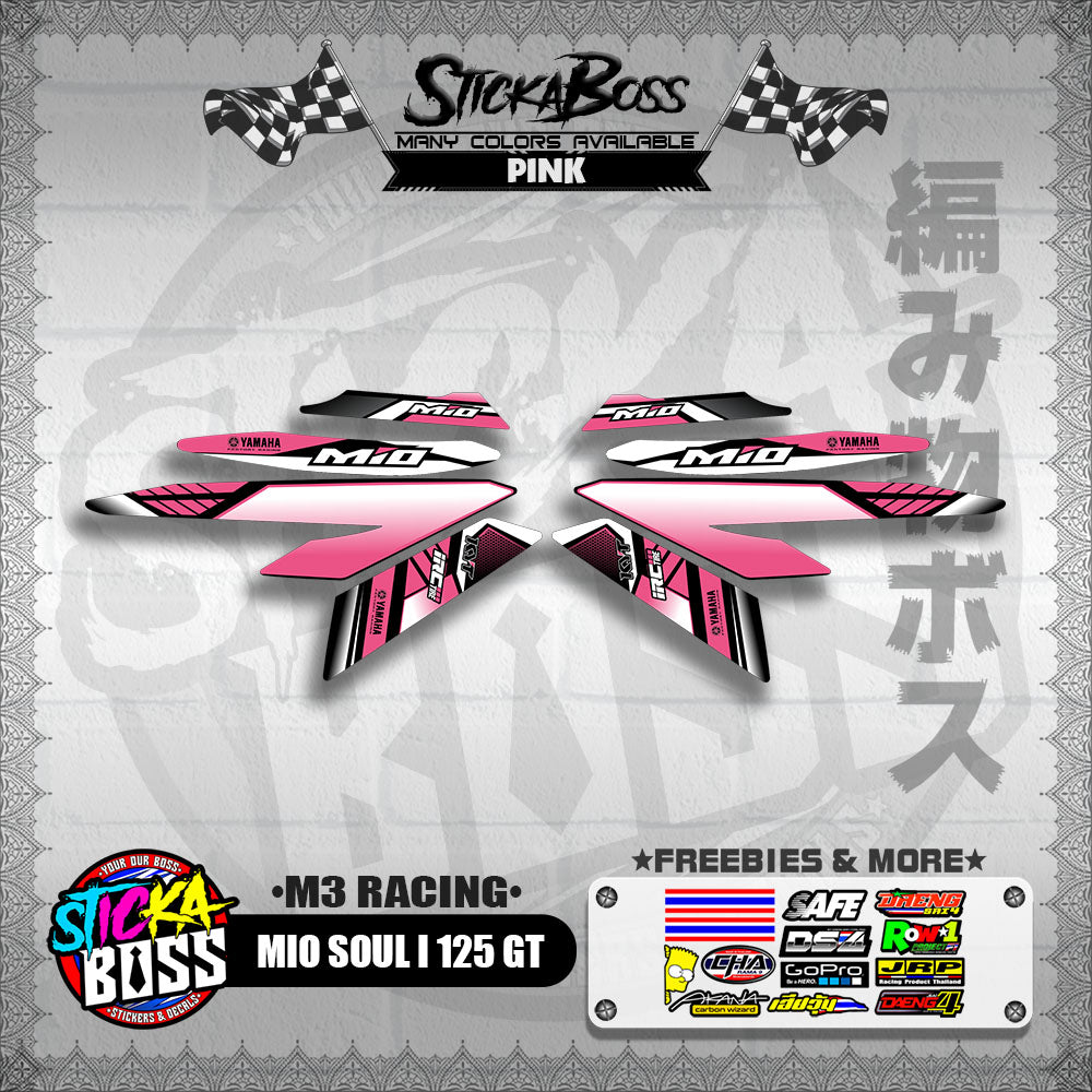 MIO SOUL I 125 GT DECALS ( M3 RACING )【WITH FREEBIES】