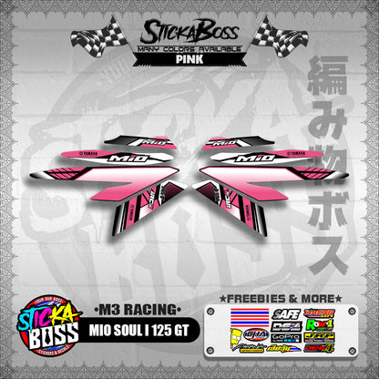 MIO SOUL I 125 GT DECALS ( M3 RACING )【WITH FREEBIES】