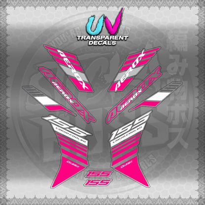 【PREMIUM UV PRINT】TRANSPARENT AEROX V3 ALPHA TURBO INDO (AV3BAST)【WITH FREEBIES】