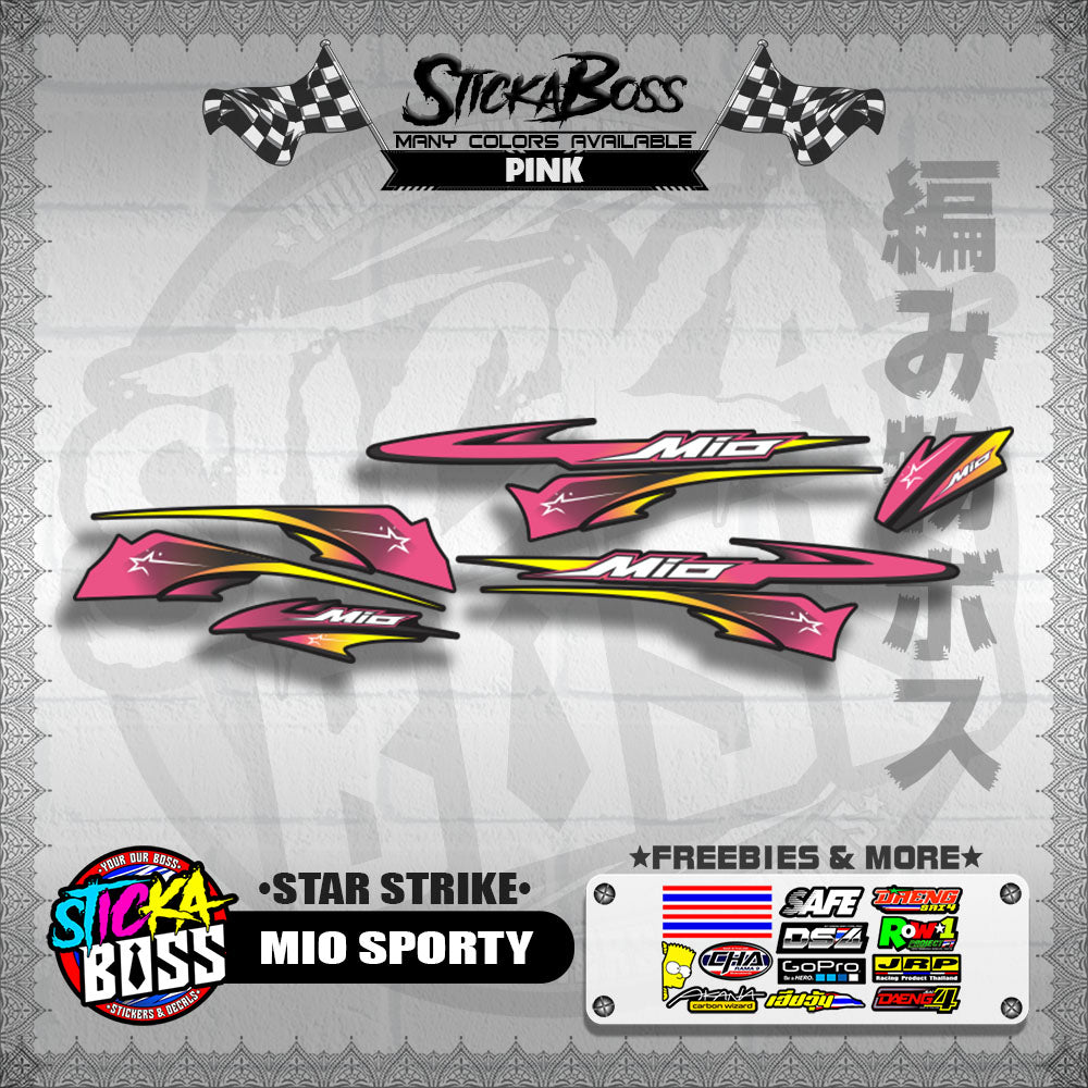 MIO SPORTY DECALS ( STAR STRIKE )【WITH FREEBIES】