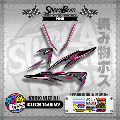 CLICK 150i V2 DECALS ( VARIO VIET 01 )【WITH FREEBIES】