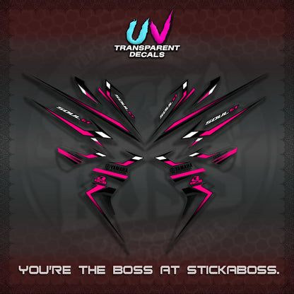 【PREMIUM UV PRINT】TRANSPARENT MIO SOUL i 115 GT INDO STRIPING DECALS (2026 DESIGN 001)By STICKABOSS