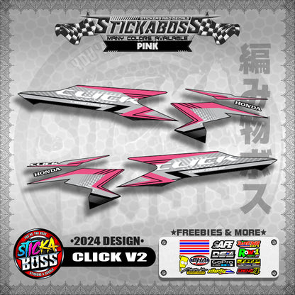 CLICK V2 STOCK DECALS ( 2024 DESIGN )【WITH FREEBIES】