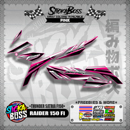 RAIDER 150 Fi DECALS ( THUNDER SATRIA F150 )【WITH FREEBIES】
