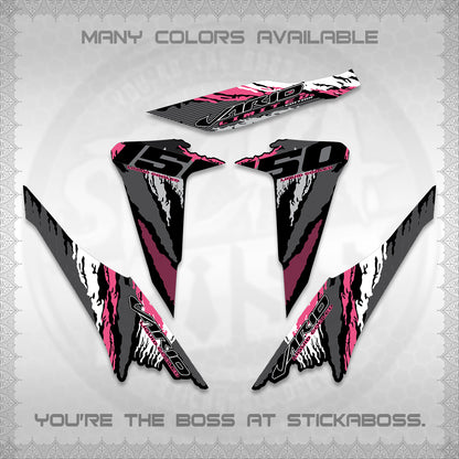 CLICK 150 V2 VARIO DECALS (2022 SPECIAL SPLASH DESIGN) STICKER KITS BY STICKABOSS