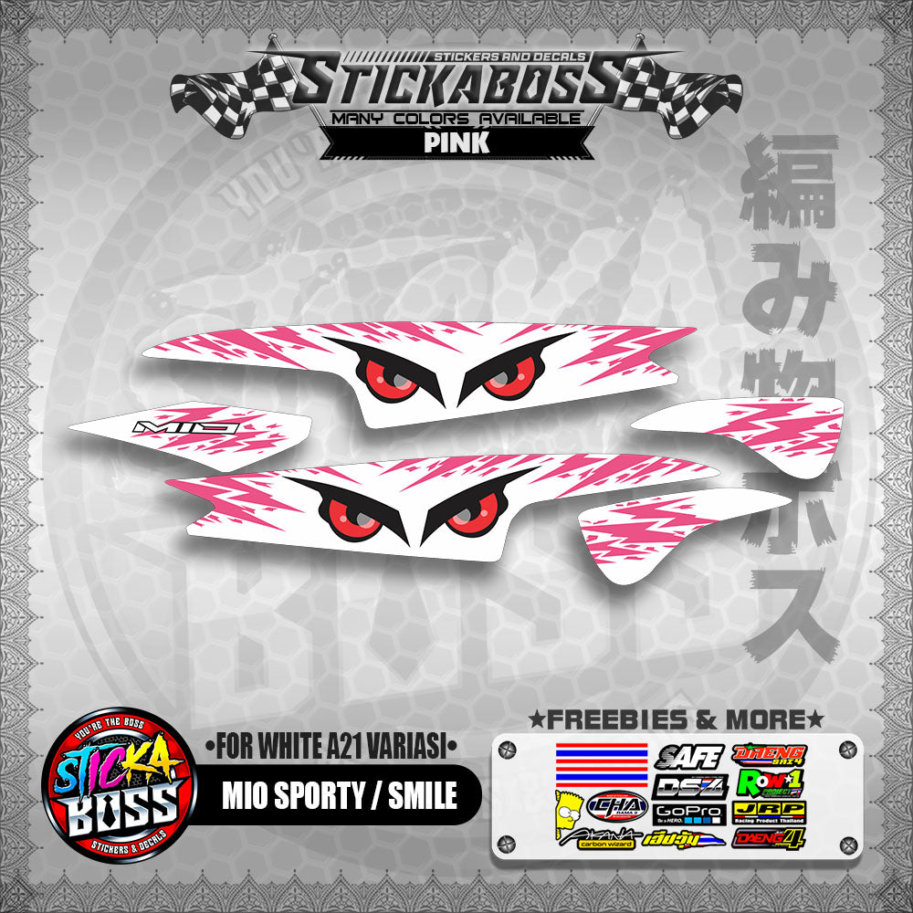 MIO SPORTY / SMILE INDO STICKER DECALS ( FOR WHITE A21 VARIASI)【WITH FREEBIES】