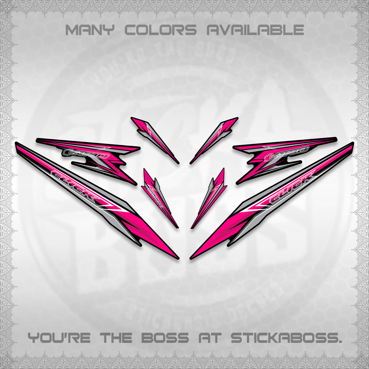 CLICK 160 VARIO DECAL(2026 SHARP 00-A1 DESIGN)STICKER DECALS By STICKABOSS
