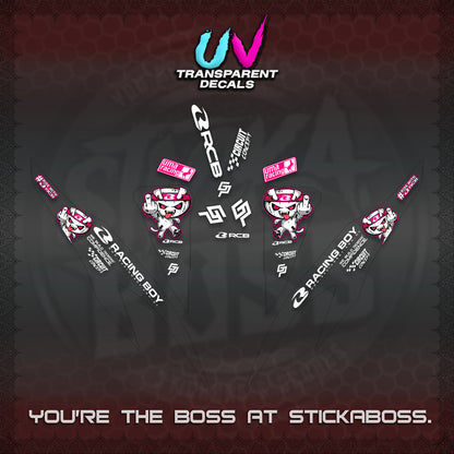 CLICK V2 UV TRANSPARENT DECALS (2026 RACE ZOMBIE DESIGN)STICKER DECALS By STICKABOSS