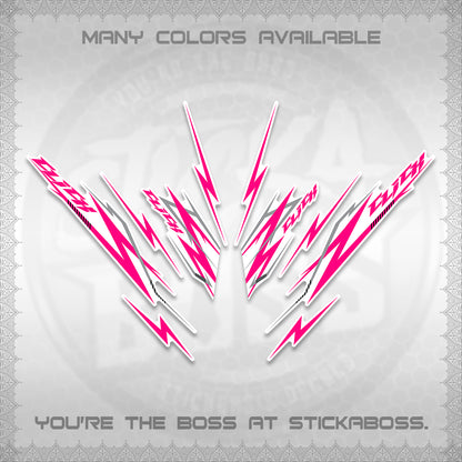 CLICK 125 V2 INDO FOR WHITE DECALS (2024 CL 00-A8 STYLE) STICKER KITS By STICKABOSS