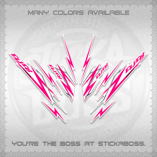 CLICK 125 V2 INDO FOR WHITE DECALS (2024 CL 00-A8 STYLE) STICKER KITS By STICKABOSS