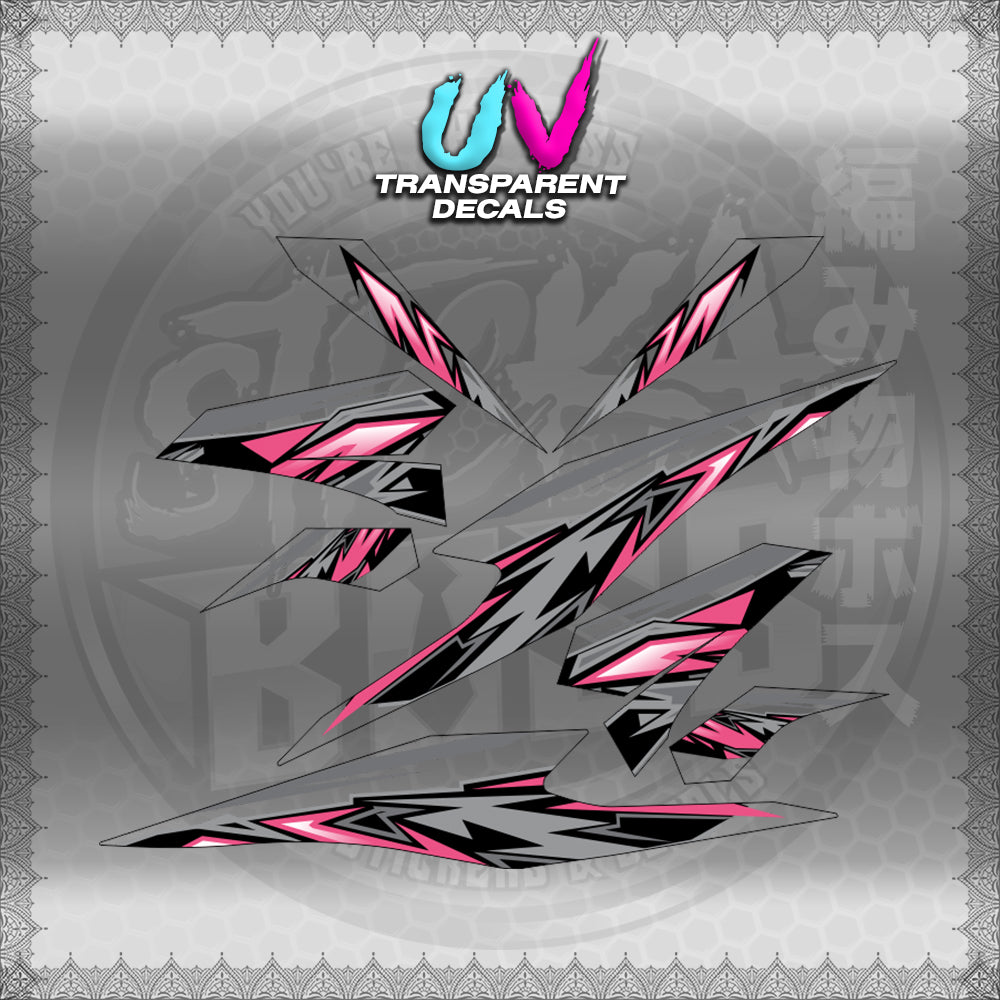TRANSPARENT BEAT 110 V3 INDO-MALAY CONCEPT (STRIPING MOTIF DESIGN) STICKER DECALS for STICKABOSS