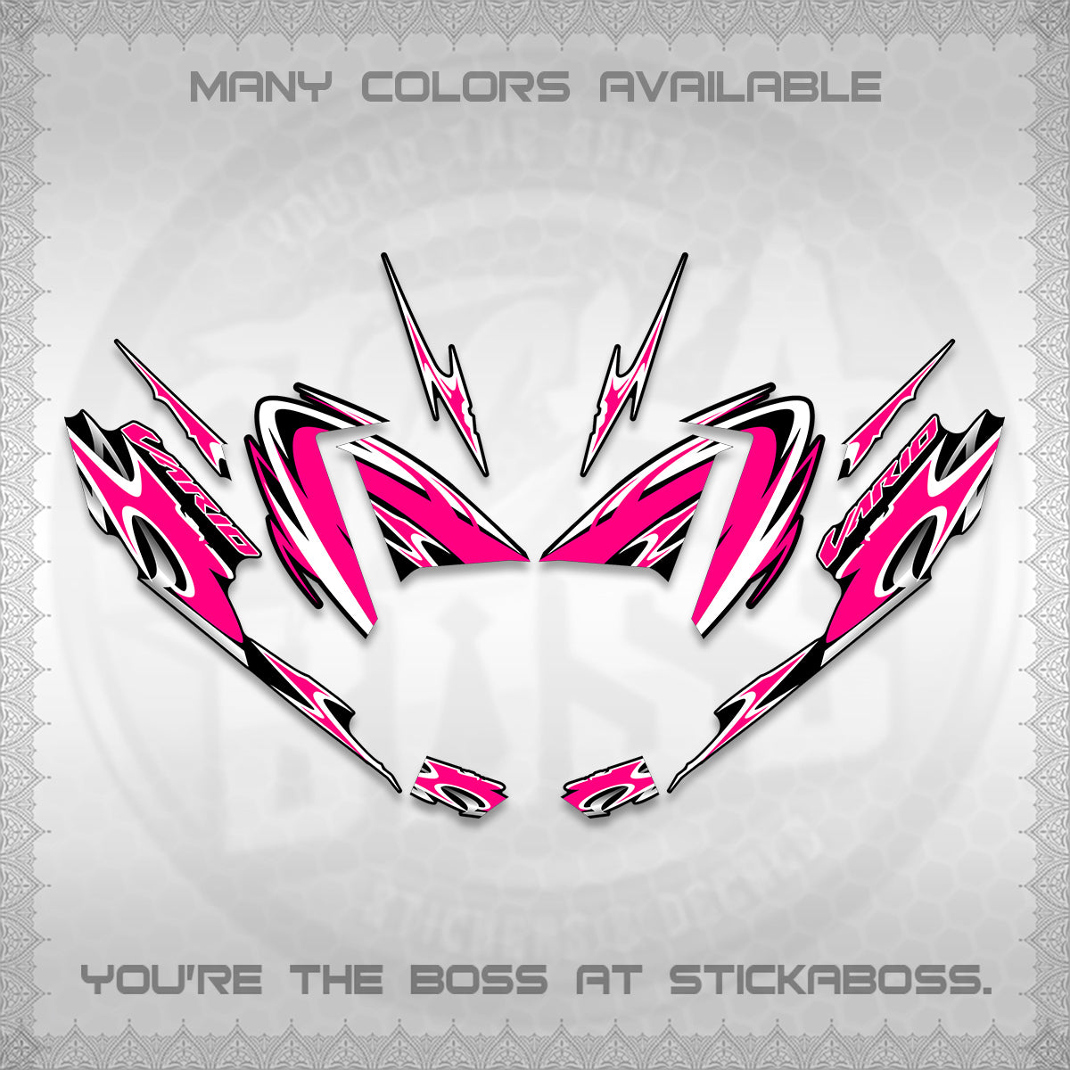 CLICK 125 V4 VARIO STRIPING DECALS (2026 NEW LED DESIGN) STICKER DECALS By STICKABOSS