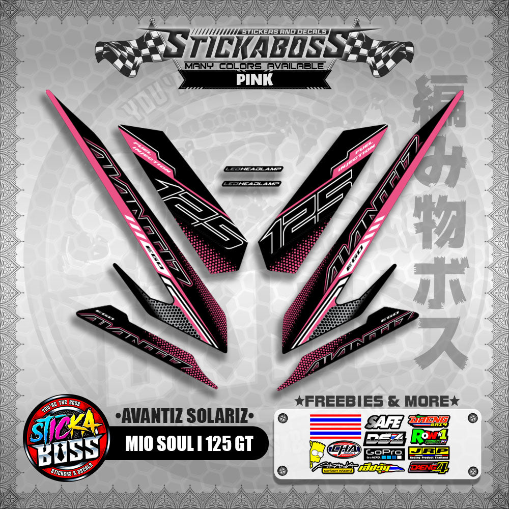 MIO SOUL I 125 GT STICKER DECALS ( AVANTIZ SOLARIZ )【WITH FREEBIES】