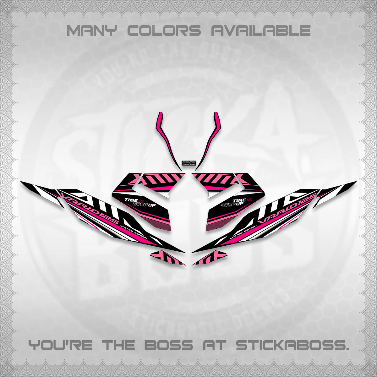 CLICK 125 V4 VARIO DECALS (2026 VR0007 DESIGN) STICKER KITS By STICKABOSS