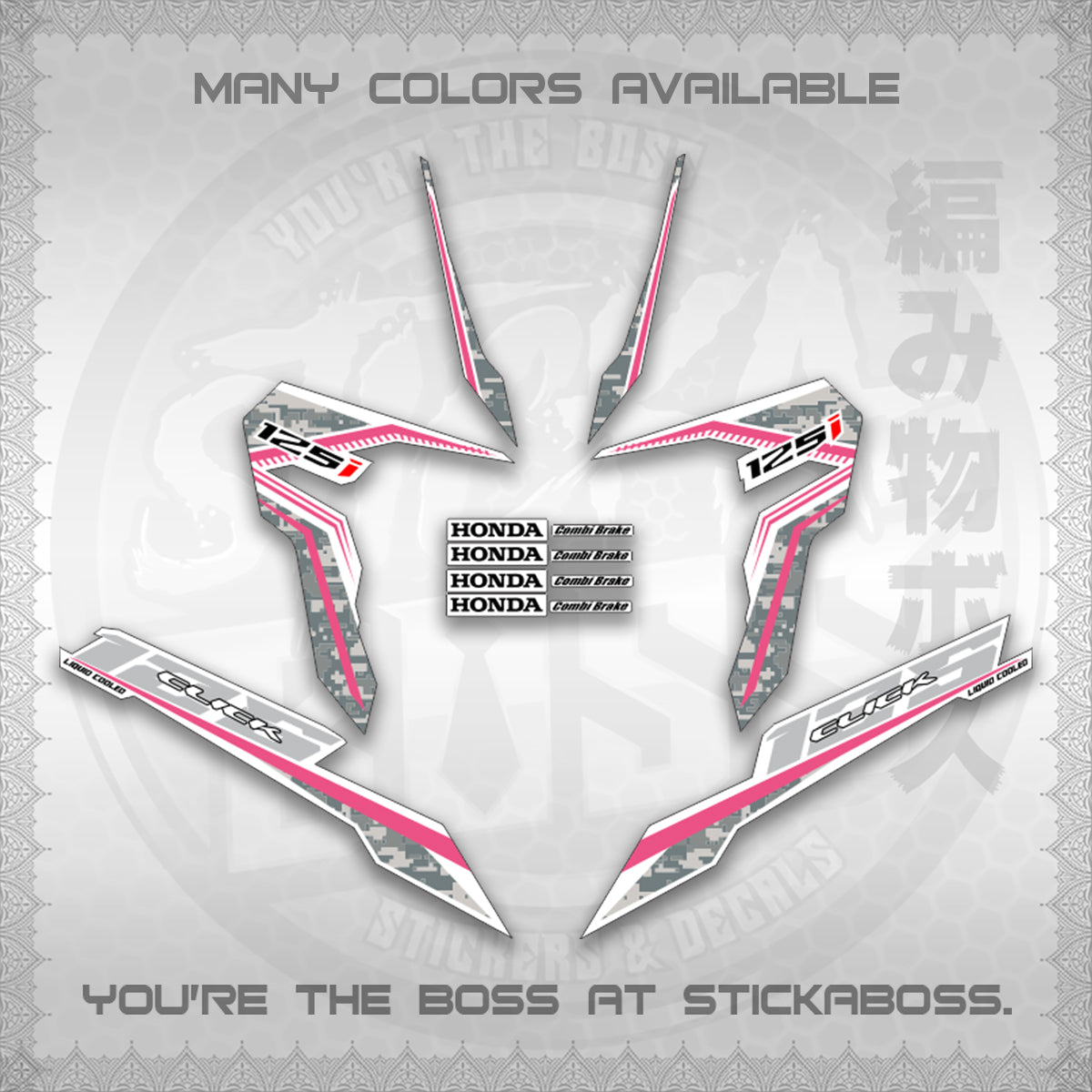 CLICK 125 V3 VIETNAM CONCEPT ( FOR WHITE BARCODE STYLE ) STICKER DECALS By STICKABOSS