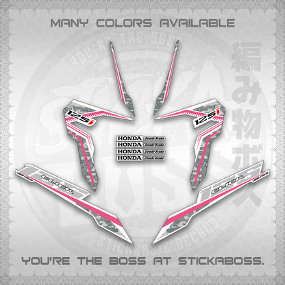 CLICK 125 V3 VIETNAM CONCEPT ( FOR WHITE BARCODE STYLE ) STICKER DECALS By STICKABOSS