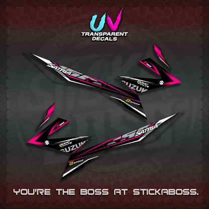 【PREMIUM UV PRINT】TRANSPARENT RAIDER 150 Fi SATRIA DECALS (2026 NTN N10)STICKER By STICKABOSS