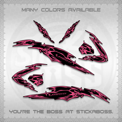 CLICK 125 V3 VARIO DECALS (2026 TRIBAL LIGHTNING DESIGN) STICKER KITS BY STICKABOSS