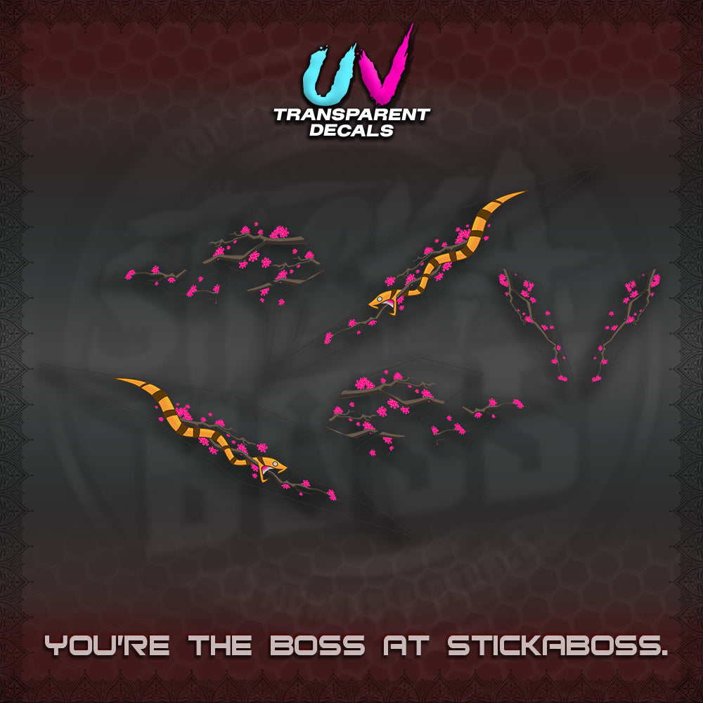 BEAT V3 UV TRANSPARENT DECAL (DELUXE KAZE DESIGN)STICKER DECALS By STICKABOSS