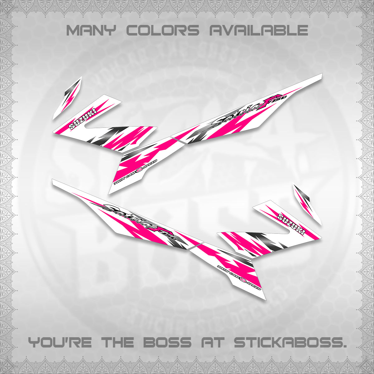 RAIDER 150 FI FOR WHITE SATRIA DECALS (TH CODE 2) STICKER DECALS BY STICKABOSS (Copy) (Copy)