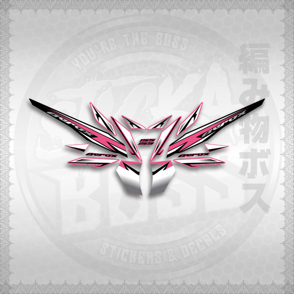 STICKER DECALS for AEROX 155 V2 MALAYSIAN (AV220SHCO) By STICKABOSS (SOFIE LAMINATED WATERPROOF)