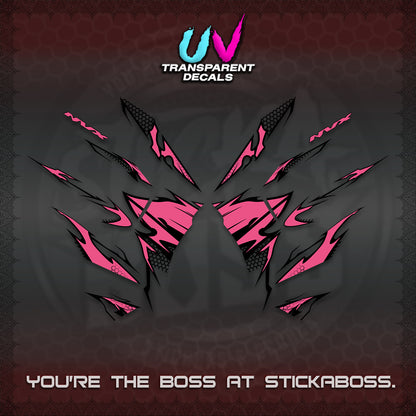 AEROX 155 V2 UV TRANSPARENT (VIETNAM STYLE-1 SPOT) FOR LIGHT COLORED COVER DECALS By STICKABOSS