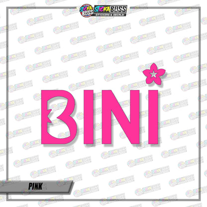 BINI LOGO DESIGN003 ( VINYL CUT-OUT STICKER DECALS )【Stickaboss】