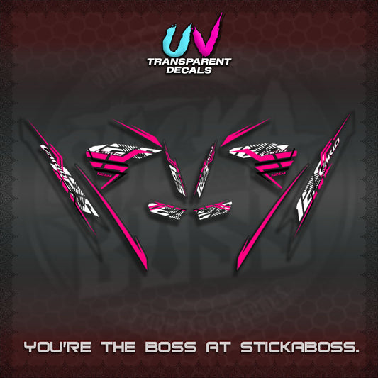 CLICK V2 VARIO UV TRANSPARENT DECALS (2026 SHARP LINES 01)STICKER DECALS By STICKABOSS