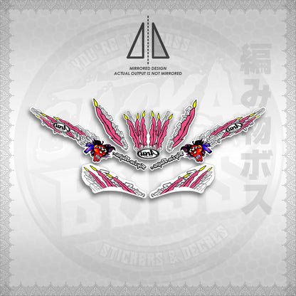 STICKER DECALS for MIO SPORT SMILE FOR WHITE (MSPSTARAP) By STICKABOSS (SOFIE LAMINATED WATERPROOF)