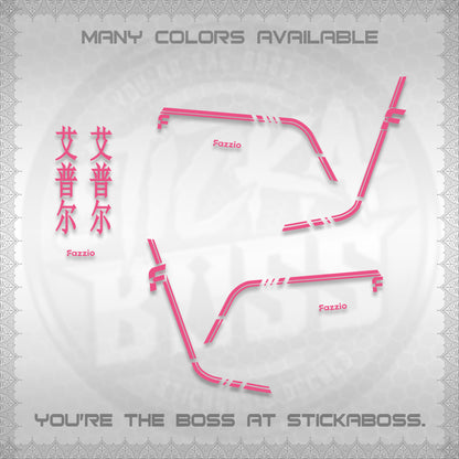 FAZZIO DECALS (2026 JAPAN LINES) STICKER KITS BY STICKABOSS