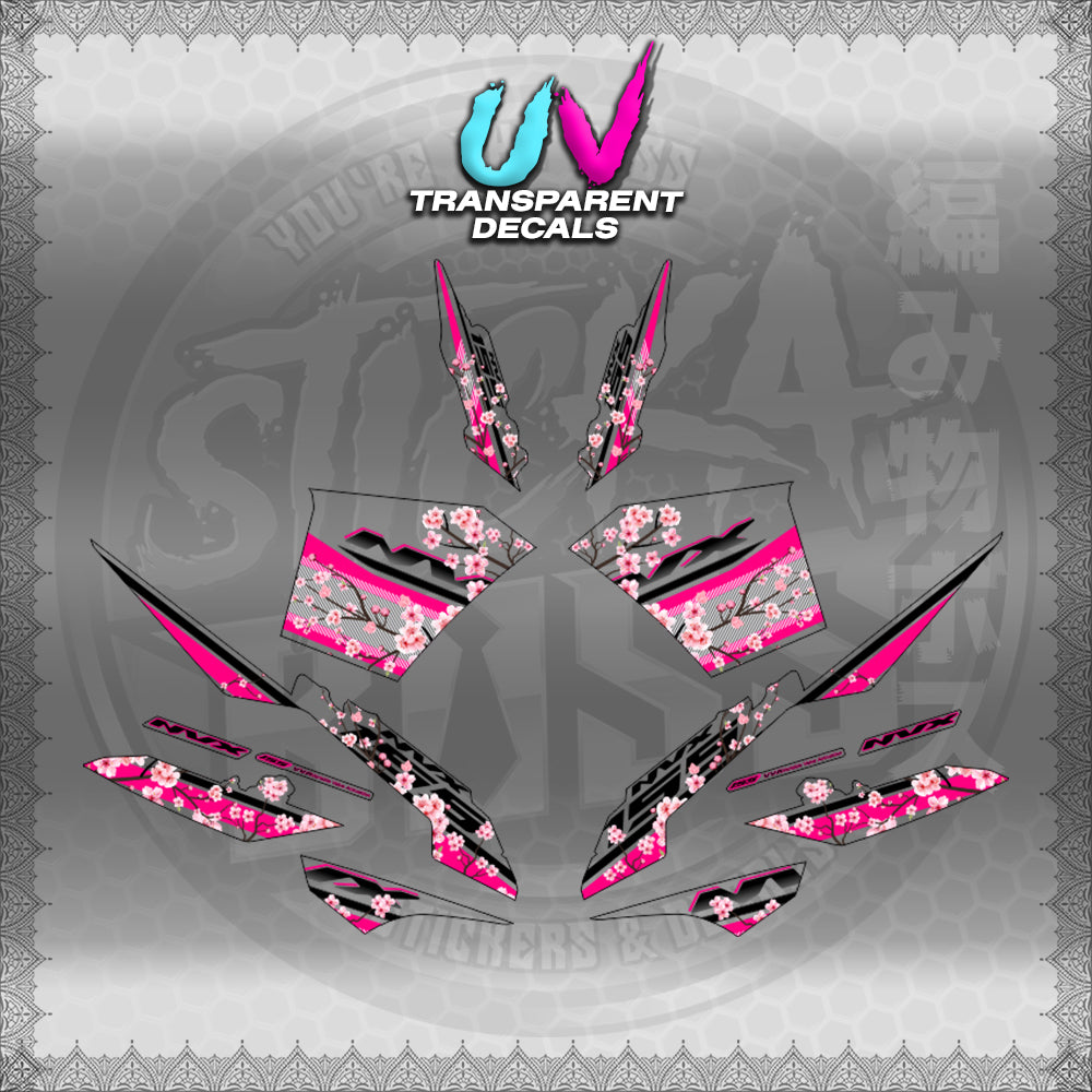 【PREMIUM UV PRINT】TRANSPARENT AEROX V3 ALPHA TURBO INDO-MALAYSIAN (AV3SAIN)【WITH FREEBIES】