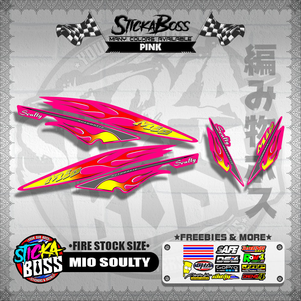 MIO SOULTY DECALS ( FIRE STOCK SIZE )【WITH FREEBIES】