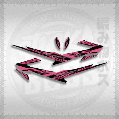 FURY 125 LUEFI RACE FLARE STICKER DECALS By STICKABOSS (SOFIE LAMINATED WATERPROOF)