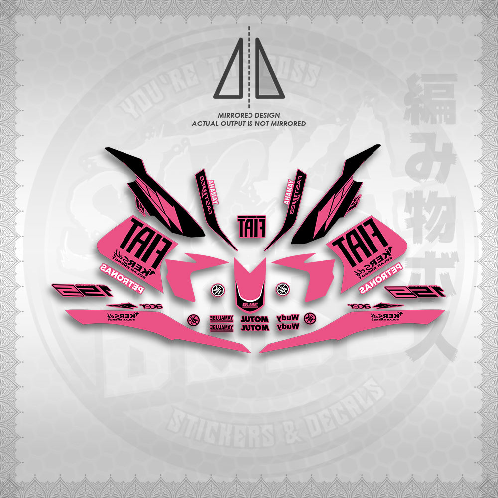 STICKER DECALS for SNIPER 155 (S155FIBIBI) By STICKABOSS (SOFIE LAMINATED WATERPROOF)