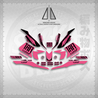 STICKER DECALS for SNIPER 155 (S155FIBIBI) By STICKABOSS (SOFIE LAMINATED WATERPROOF)