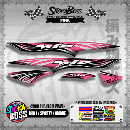 MIO 1 / SPORTY / AMORE DECALS ( 2008 PHANTOM WAVE )【WITH FREEBIES】