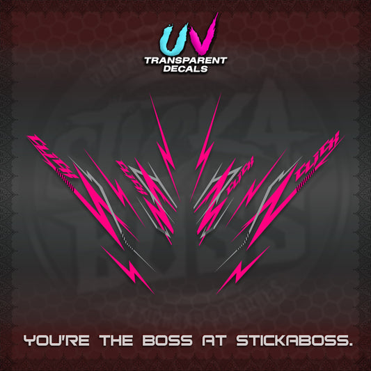 CLICK 125 V2 INDO UV TRANSPARENT DECALS (2024 CL 00-A8 STYLE) STICKER KITS By STICKABOSS