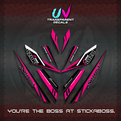 【PREMIUM UV PRINT】TRANSPARENT RAIDER 150 Fi SATRIA DECALS (2026 NTN N22)STICKER By STICKABOSS