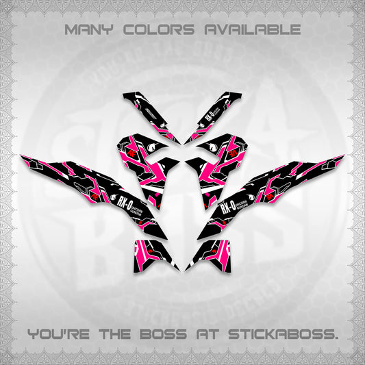 CLICK V3 VARIO DECALS (UNICORN GUNDAM DESIGN) STICKER DECALS By STICKABOSS