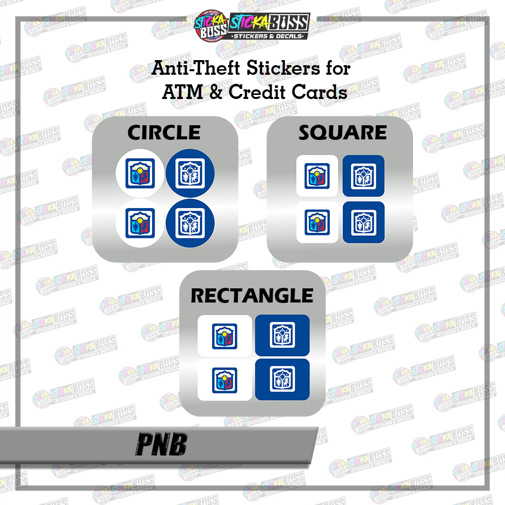 BANK CVV STICKER PART 2 |  4 PCS | ANTI-THEFT STICKER FOR ATM AND DEBIT/CREDIT CARDS【PRINTED】