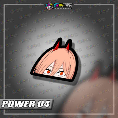 CHAINSAW MAN | ANIME PEEKER STICKER【VINYL PRINTED】( LAMINATED / WATERPROOF )