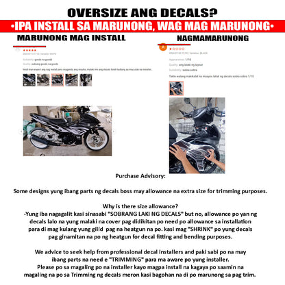 [PREMIUM UV PRINT] TRANSPARENT CLICK 125 V3 DECALS ( VARIO GRUDGE EDITION )【WITH FREEBIES】
